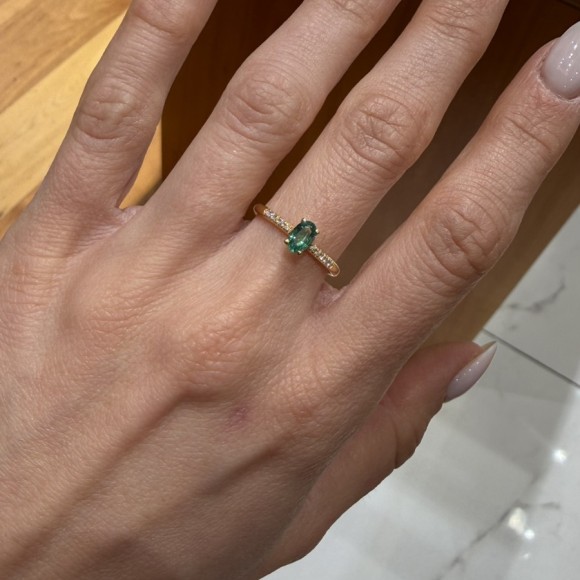 Δαχτυλίδι με σμαράγδι (0.36ct)