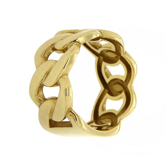 Δαχτυλίδι σκέτο χρυσό k14 gourmet