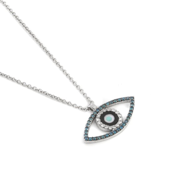 Μάτι κλασσικό blue diamonds 0.22ct