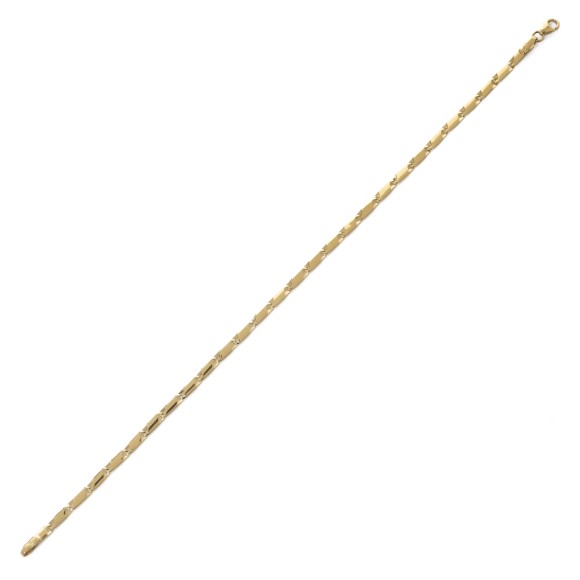 Βραχιόλι αλυσίδα rectangular hoops