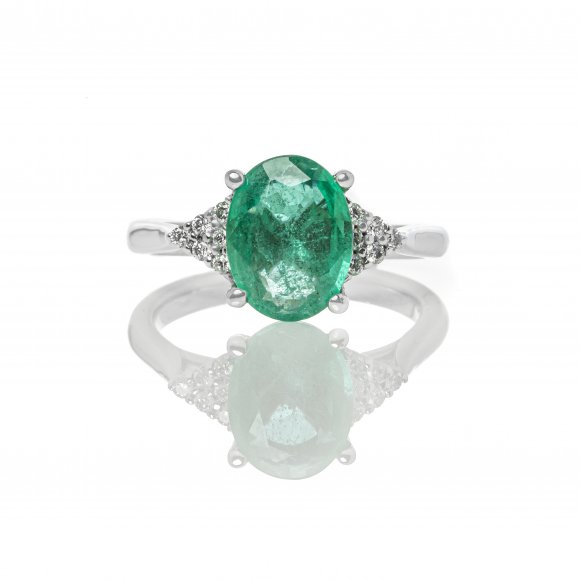 Δαχτυλίδι με σμαράγδι oval 2.05ct