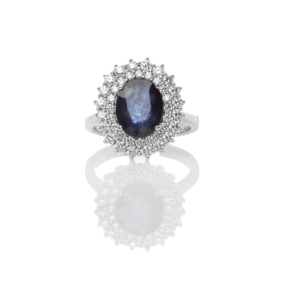 Δαχτυλίδι ροζέτα με ζαφείρι2.69ct