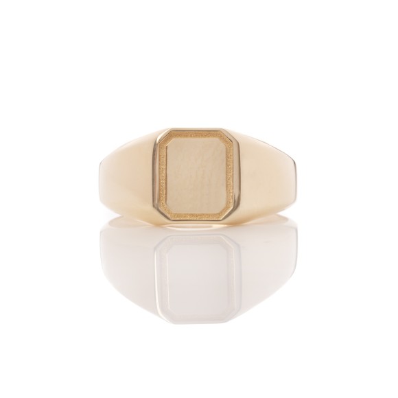 Δαχτυλίδι σκέτο με οκτάγωνο μοτίφ