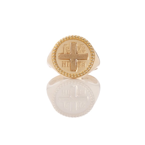 Δαχτυλίδι γυαλιστερό round κωνσταντινάτο