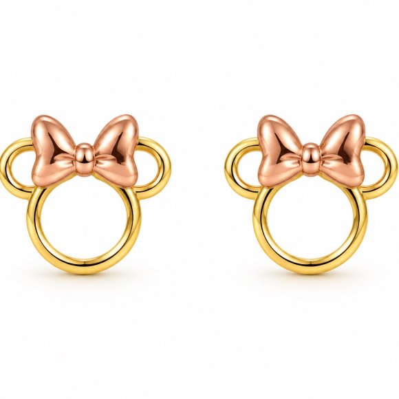 Σκουλαρίκια Disney Minnie με φιόγκο