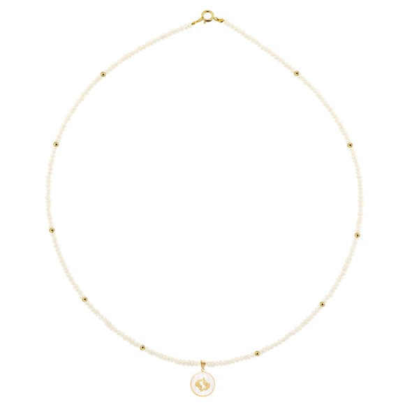 Zώδιο μαργαριταρένιο κολιέ Ιχθύς