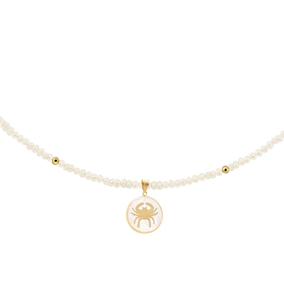 Zώδιο μαργαριταρένιο κολιέ Καρκίνος