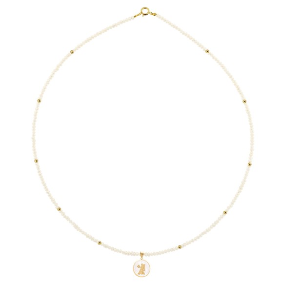 Zώδιο μαργαριταρένιο κολιέ Παρθένος