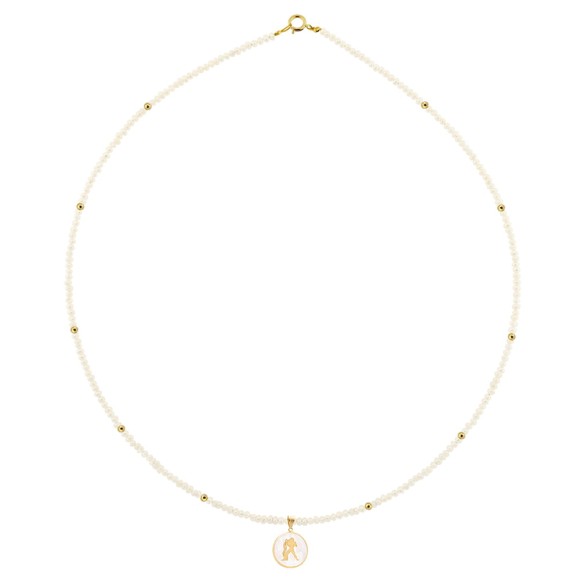 Zώδιο μαργαριταρένιο κολιέ Υδροχόος