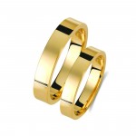 Ζευγάρι βέρες χρυσές 14 καρατίων. Σχέδιο 011c-ca