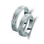 Ζευγάρι βέρες χρυσές ασημένιες (925). Σχέδιο 026b-ba 