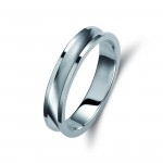 Ζευγάρι βέρες λευκόχρυσες 18 καρατίων. Σχέδιο 063b-ba 