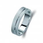 Ζευγάρι βέρες λευκόχρυσες 14 καρατίων. Σχέδιο 111b-ba 