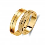 Ζευγάρι βέρες χρυσές 14 καρατίων. Σχέδιο 170c-ca  