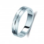 Ζευγάρι βέρες λευκόχρυσες 14 καρατίων. Σχέδιο 170b-ba