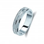 Ζευγάρι βέρες λευκόχρυσες 14 καρατίων. Σχέδιο 170b-ba