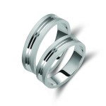 Ζευγάρι βέρες ασημένιες (925). Σχέδιο 182b-ba 