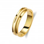 Ζευγάρι βέρες χρυσές 14 καρατίων. Σχέδιο 188c-ca  