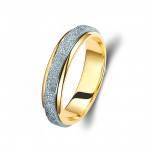 Ζευγάρι βέρες δίχρωμες χρυσό και λευκόχρυσο 14 καρατίων.Σχέδιο 226a-aa 