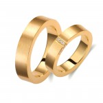 Ζευγάρι βέρες χρυσές 14 καρατίων. Σχέδιο 274c-ca 