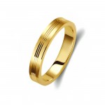 Ζευγάρι βέρες χρυσές 14 καρατίων. Σχέδιο 303c-ca