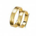 Ζευγάρι βέρες χρυσές 14 καρατίων. Σχέδιο 334c-ca