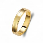 Ζευγάρι βέρες χρυσές 14 καρατίων. Σχέδιο 334c-ca