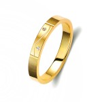 Ζευγάρι βέρες χρυσές 14 καρατίων. Σχέδιο 340c-ca