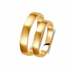 Ζευγάρι βέρες χρυσές 14 καρατίων. Σχέδιο 348c-ca