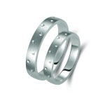 Ζευγάρι βέρες ασημένιες(925). Σχέδιο 356b-ba 