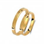 Ζευγάρι βέρες χρυσές 14 καρατίων. Σχέδιο 375c-ca 