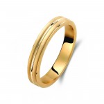 Ζευγάρι βέρες χρυσές 14 καρατίων. Σχέδιο 387c-ca