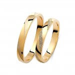 Ζευγάρι βέρες χρυσές 14 καρατίων.Σχέδιο 422c-ca