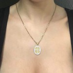 Αλυσίδα ρόμβοι χρυσή (55cm)