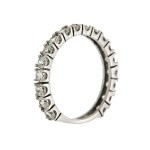 Δαχτυλίδι ολόβερο λευκόχρυσο 14 καρατίων