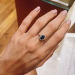 Δαχτυλίδι ροζέτα με sapphire 1.84ct