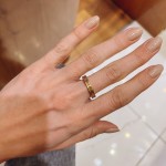 Ζευγάρι βέρες χρυσές 14 καρατίων. Σχέδιο 303c-ca