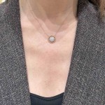 Κολιέ στρογγυλό full diamonds