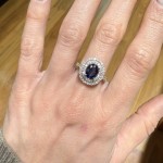 Δαχτυλίδι ροζέτα με ζαφείρι 1.62ct