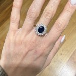 Δαχτυλίδι ροζέτα με ζαφείρι2.69ct