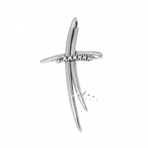 Σταυρός λευκόχρυσος μοντέρνος