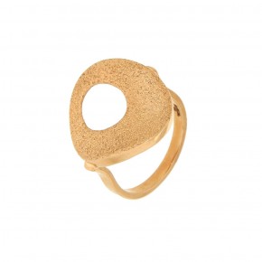 Μοντέρνο δαχτυλίδι, από ροζ χρυσό 14 καρατίων