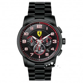 Ρολόι Ferrari με μπρασελέ μαύρο