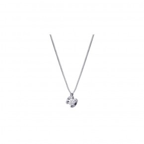 Κολιέ diamond μονόπετρο στρόγγυλο