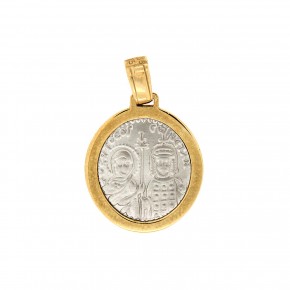 Κωνσταντινάτο δίχρωμο διπλής όψης με την Παναγία