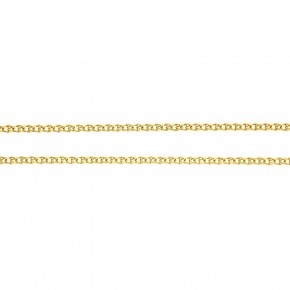 Αλυσίδα Spiga αραιοπλεγμένη σε κίτρινο χρυσό 45 εκατοστών, σε 14 καράτια (κ585)