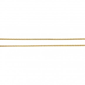 Αλυσίδα Spiga στρογγυλή σε κίτρινο χρυσό 45 εκατοστών, σε 14 καράτια (κ585)