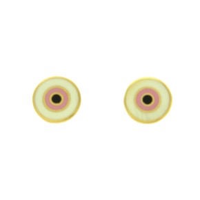 Σκουλαρίκια μάτια pink