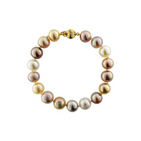 Βραχιόλι με πολύχρωμα μαργαριτάρια 10-11mm