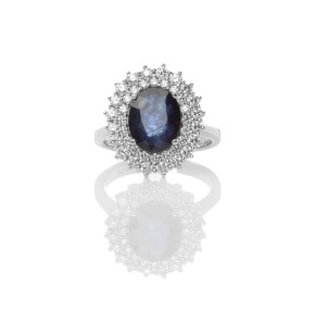 Δαχτυλίδι ροζέτα με ζαφείρι2.69ct